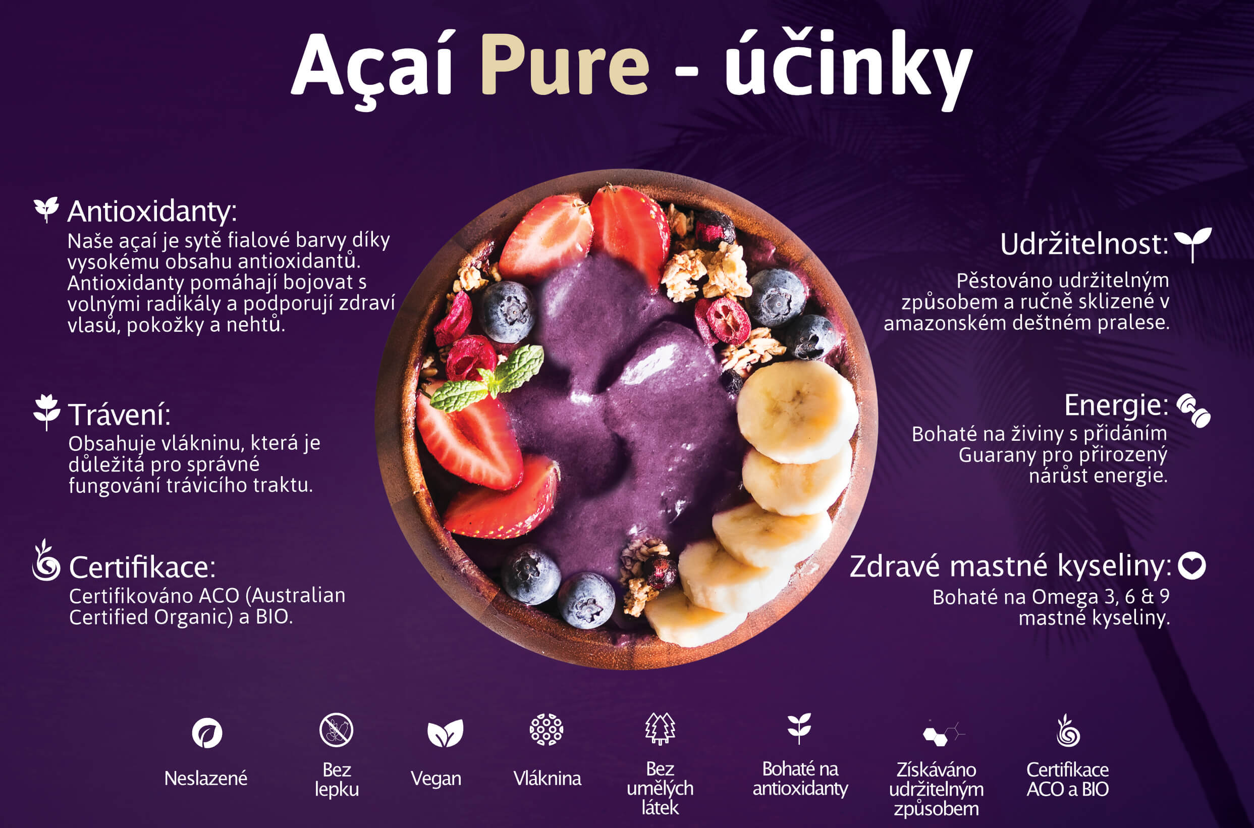 Acai - pure - účinky